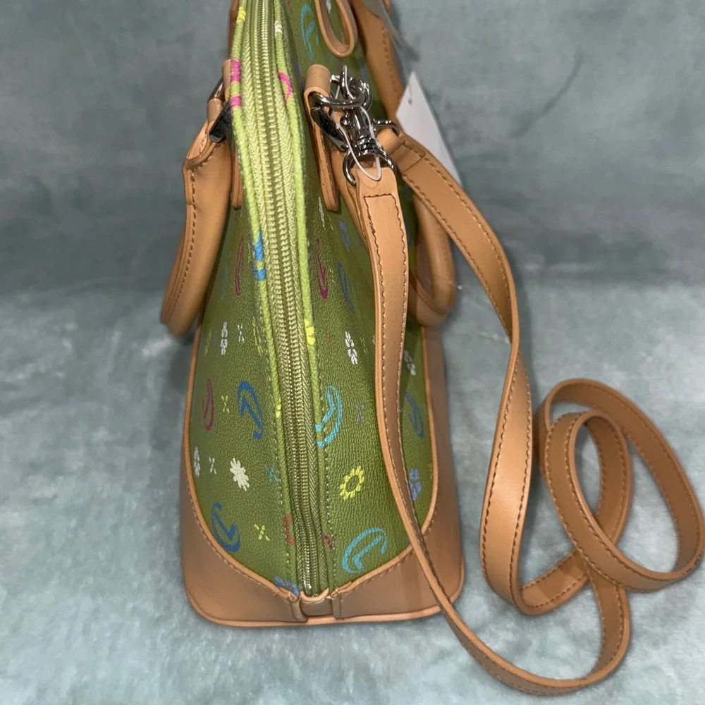 Stylish Green Floral Women's Bag